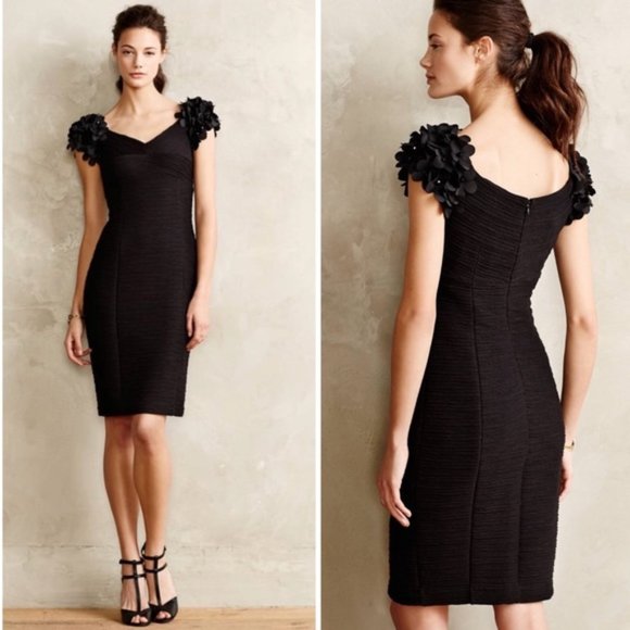 Anthropologie Dresses & Skirts - Anthropologie Maeve Viala Pencil Black Mini Dress